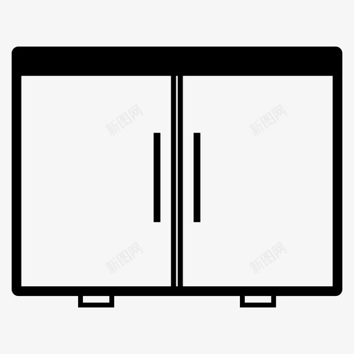 冰箱冷藏商用图标svg_新图网 https://ixintu.com 冰箱 冷冻室 冷藏 商用