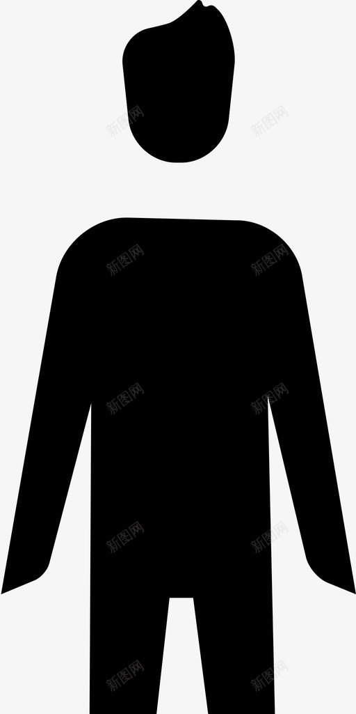 男人人单身图标svg_新图网 https://ixintu.com 人 单身 家庭类型 男人