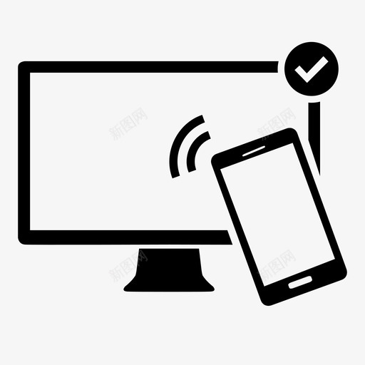 移动电视集成智能手机屏幕图标svg_新图网 https://ixintu.com 屏幕 智能手机 移动电视集成