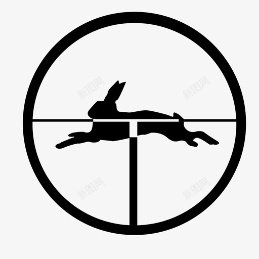 狩猎兔子猎兔人图标svg_新图网 https://ixintu.com 兔子 射击 新西兰 标靶 狩猎 猎兔 猎兔人 野兔 野毛 野生 靶子 鹬