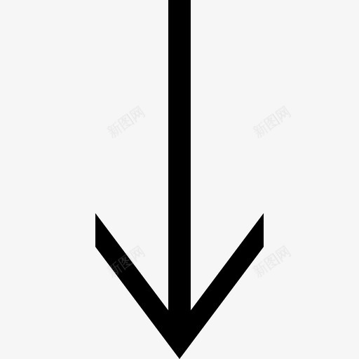 下箭头锐音符下图标svg_新图网 https://ixintu.com 下 下箭头 大 标志性 直线 锐音符