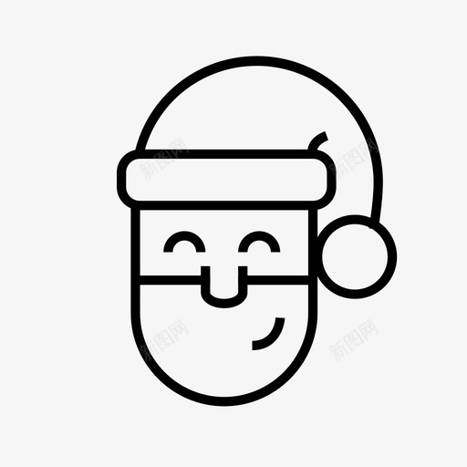 圣诞老人圣诞节冬季图标svg_新图网 https://ixintu.com 假日 冬季 圣诞图标 圣诞老人 圣诞节 季节 新 装饰