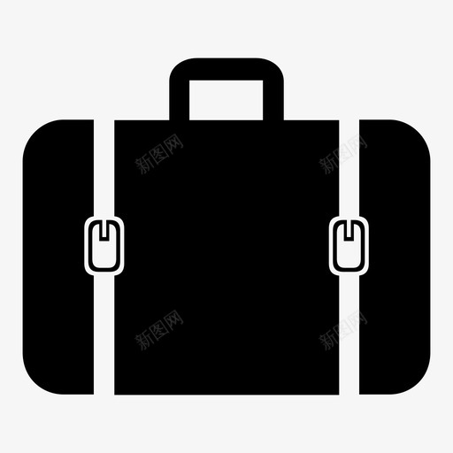 手提箱拉杆箱旅行图标svg_新图网 https://ixintu.com 公文包 商务旅行 工作包 手提箱 拉杆箱 旅行 行李