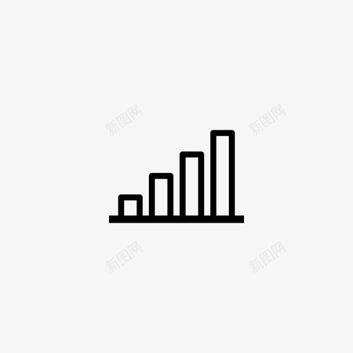条形图上升代表性图标svg_新图网 https://ixintu.com 上升 代表性 分析 升序 图表 增加 小而简单 数据 条形图 箭头 良好