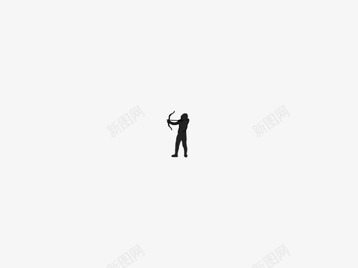 拉弓图标svg_新图网 https://ixintu.com 拉弓