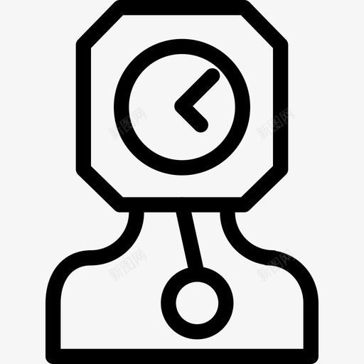 旧时钟月钟摆图标svg_新图网 https://ixintu.com 形状 旧时钟 时间 月 秒 符号 计时 计时器 轨道时间 钟摆