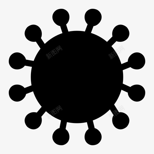 病毒细菌病菌图标svg_新图网 https://ixintu.com 微生物 疾病 病毒 病菌 细菌