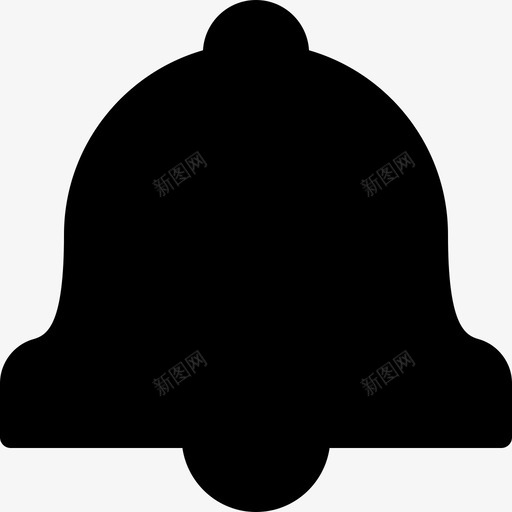 铃铛实心图标形状svg_新图网 https://ixintu.com 实心图标 形状 报警 提醒 通知 通讯和网络-实心 通讯形式 通讯网络 铃声 铃铛