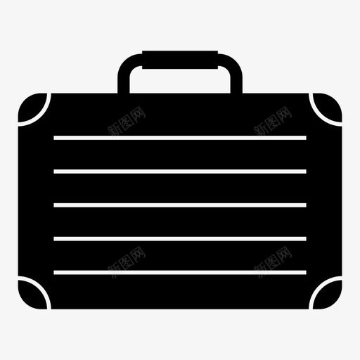 公文包文件保险箱图标svg_新图网 https://ixintu.com 保险箱 公文包 商务 工作 文件 旅行 皮箱 聚焦 金属箱 黑色