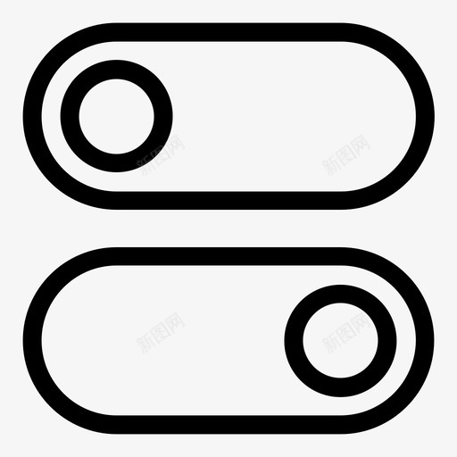 开关设置首选项图标svg_新图网 https://ixintu.com 关闭 开关 控件 设置 调整 选项 首选项