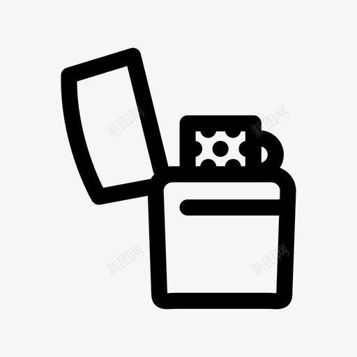 打火机火火焰图标svg_新图网 https://ixintu.com 图标 小时 打火机 拉链 最小 火 火焰 烟雾