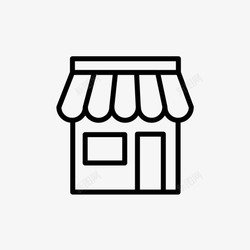 商店市场商场图标svg_新图网 https://ixintu.com 便利店 商场 商店 小商场 市场