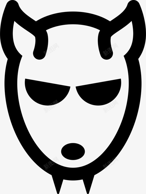 狼人怪物怪物脸图标svg_新图网 https://ixintu.com 10月31日 幽灵 怪物 怪物脸 恐怖 恐惧 杀手 狼人 面具