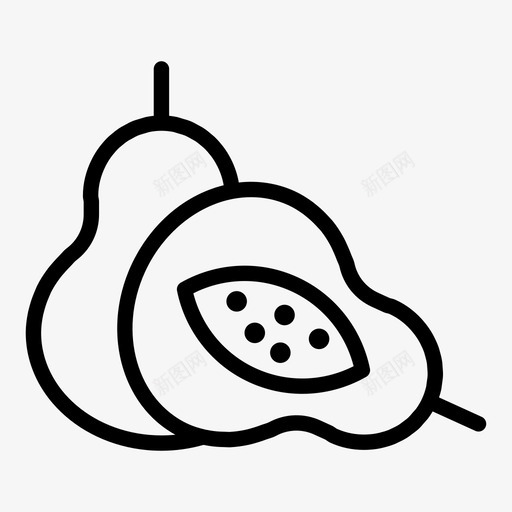 番石榴营养油桃图标svg_新图网 https://ixintu.com 健康水果 健康零食 多吃水果 柠檬 橘子 油桃 甜瓜 番石榴 菠萝蜜 营养 营养丰富 酸橙
