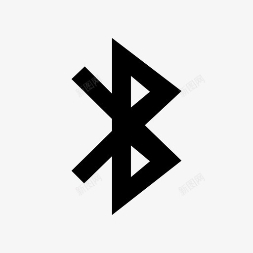 蓝牙电子信号图标svg_新图网 https://ixintu.com 信号 图标v1字形集 无线 电子 蓝牙