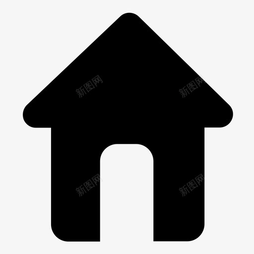 住宅居住空间房地产图标svg_新图网 https://ixintu.com 住宅 居住空间 居民 房地产