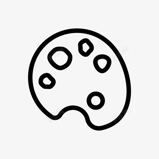 调色板绘画画家调色板图标svg_新图网 https://ixintu.com diy 创作 创意 制作 画家调色板 绘画 调色板