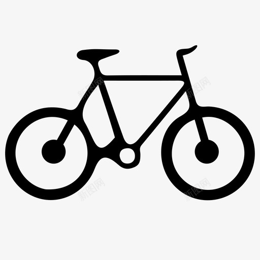 自行车骑车人图标svg_新图网 https://ixintu.com 自行车 骑车人