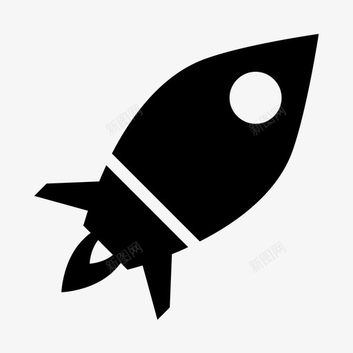 火箭高级扁平用户界面图标svg_新图网 https://ixintu.com 太空 太空火箭 扁平用户界面 火箭 起飞 飞行 高级