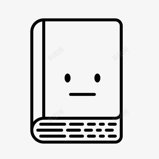 书中性笔记本图标svg_新图网 https://ixintu.com 中性 书 大部 小说 平装本 故事 斯多葛 笔记本 被动 诗意