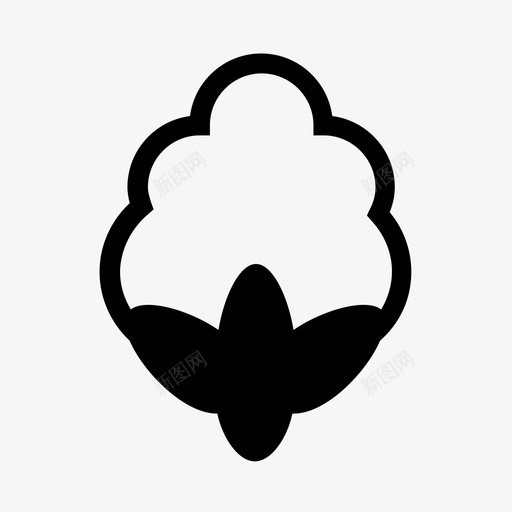 棉花农业纤维图标svg_新图网 https://ixintu.com 农业 柔软 棉花 植物 纤维 蓬松
