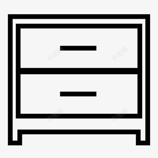 抽屉柜子抽屉柜图标svg_新图网 https://ixintu.com 便桶 家具 床头柜 抽屉 抽屉柜 柜子 梳妆台