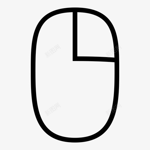 右键单击简单的鼠标控件图标svg_新图网 https://ixintu.com 右键单击 简单的鼠标控件