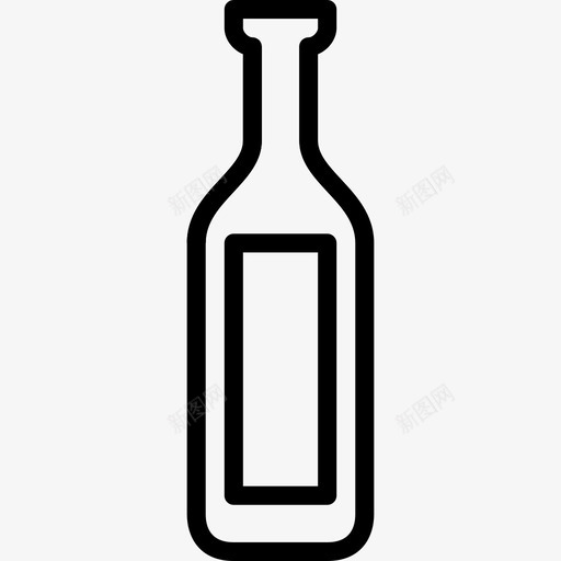 酒瓶白酒烈酒图标svg_新图网 https://ixintu.com 干酒 烈酒 白酒 红酒 酒瓶 陈酿 食品和饮料 饮料