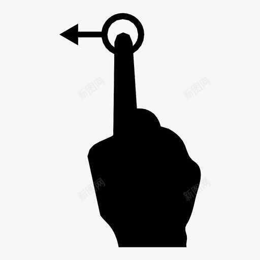 向左滚动iphone手势运动图标svg_新图网 https://ixintu.com iphone手势 交互式屏幕 向左滑动 向左滚动 智能手机手势 滑动 移动 触摸 触摸屏 触摸手势 运动