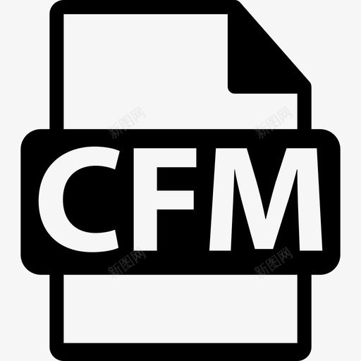 CFM文件格式符号接口文件格式文本图标svg_新图网 https://ixintu.com CFM文件格式符号 接口 文件格式文本