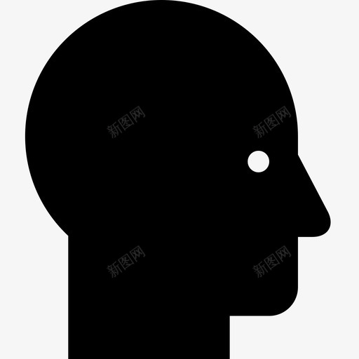 头部侧视图人图标svg_新图网 https://ixintu.com 下巴 人 侧视图 头部 用户 眼睛 脸 鼻子