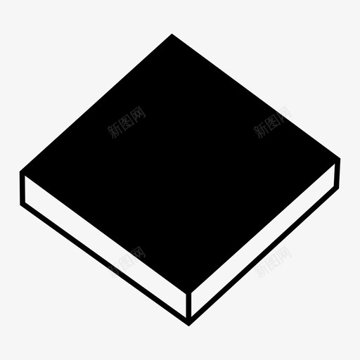 盒子正方形形状图标svg_新图网 https://ixintu.com 三维物体 形状 披萨盒 数学 正方形 物体 盒子 矩形 立方体
