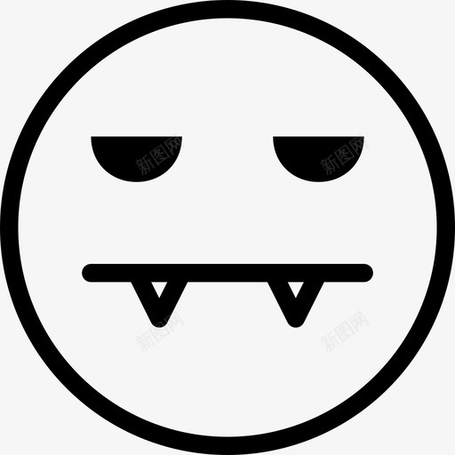 吸血鬼牙齿恐怖图标svg_新图网 https://ixintu.com 吸血鬼 怪物 恐怖 情绪 死亡 毒牙 牙齿 生物 脸 表情