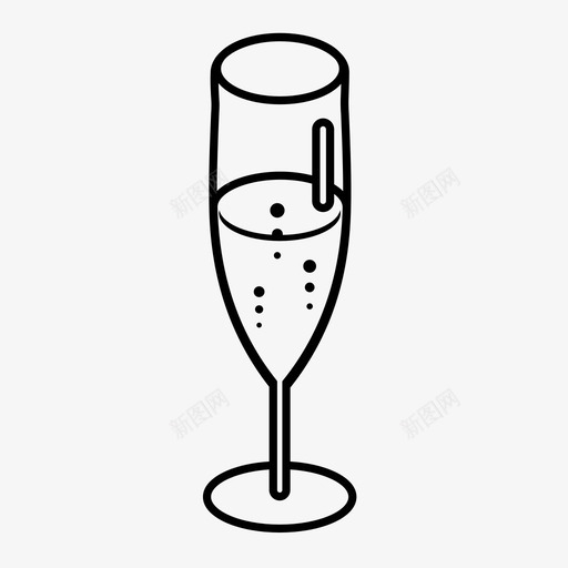 香槟吐司起泡酒图标svg_新图网 https://ixintu.com 一杯香槟 吐司 庆祝 昂贵 葡萄 豪华 起泡 起泡酒 饮料 香槟