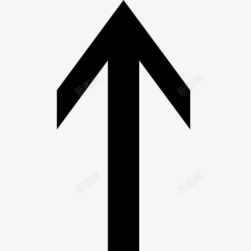 箭头顶部锐尖大图标svg_新图网 https://ixintu.com 大 标志性 箭头顶部 粗 线条 锐尖