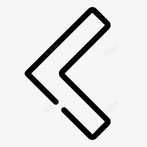 后退箭头上一个图标svg_新图网 https://ixintu.com ui 上一个 后退 箭头 霓虹灯图标