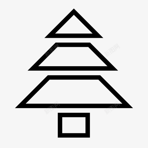 圣诞树礼物绿色图标svg_新图网 https://ixintu.com 圣诞树 大自然 朋友 派对 礼物 绿色 耶稣