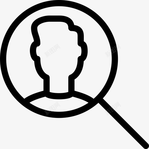 用户搜索配置文件个人头像图标svg_新图网 https://ixintu.com 个人头像 搜索用户 用户头像 用户帐户 用户搜索 社交 配置文件