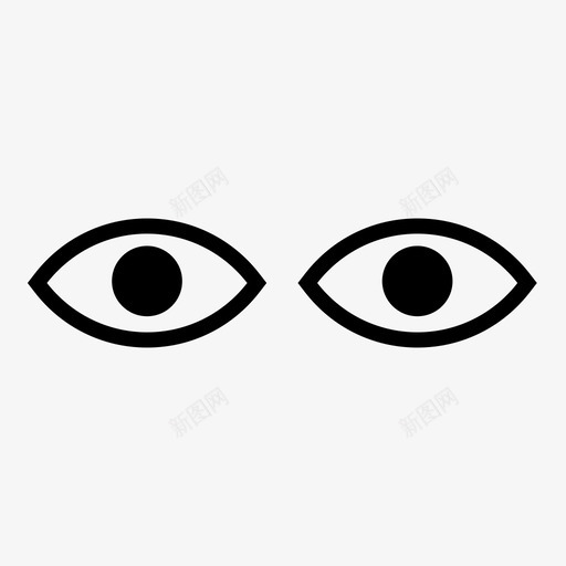 眼睛看藏图标svg_新图网 https://ixintu.com 看 眼睛 藏