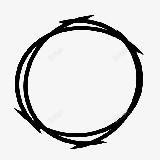 带刺的铁丝网栅栏钉子图标svg_新图网 https://ixintu.com 带刺的铁丝网 栅栏 钉子