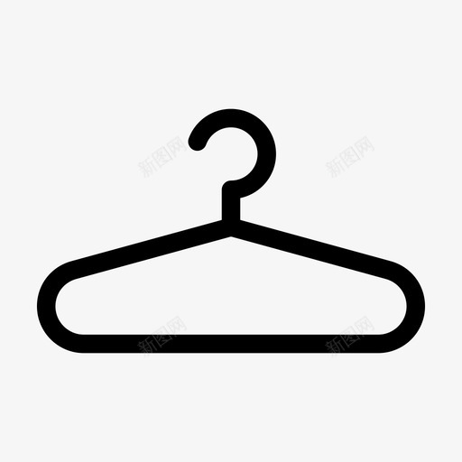 衣架商店挂衬衫图标svg_新图网 https://ixintu.com 商店 挂外套 挂夹克 挂衣服 挂衬衫 衣帽工 衣服 衣架