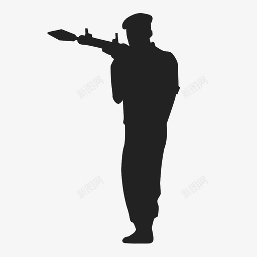 士兵士兵rpg人图标svg_新图网 https://ixintu.com 人 士兵 士兵rpg 战区 战士 战斗 敌人 枪 火箭筒