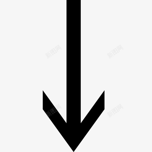 下箭头锐音符下图标svg_新图网 https://ixintu.com 下 下箭头 标志性 直线 锐音符