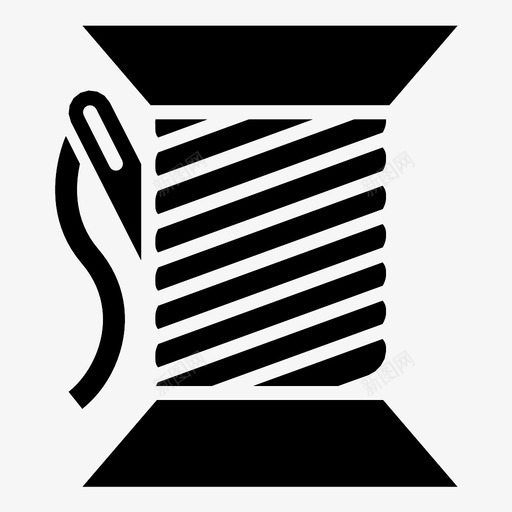 针和线缝纫线轴图标svg_新图网 https://ixintu.com 线轴 缝纫 针和线