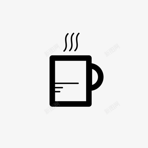 热饮马克杯热茶图标svg_新图网 https://ixintu.com 杯子 热咖啡 热巧克力 热茶 热饮 玻璃杯 马克杯