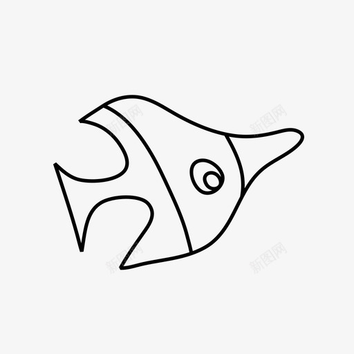 鱼水下海洋生物图标svg_新图网 https://ixintu.com 塑料 暗礁 水下 海洋 海洋生物 航海 行星 鱼