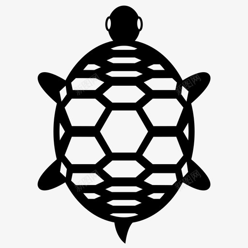 龟动物壳图标svg_新图网 https://ixintu.com 两栖动物 动物 壳 慢 龟