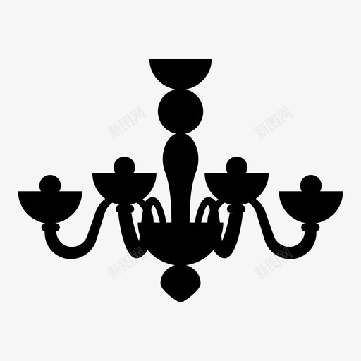 采购产品枝形吊灯装饰家具图标svg_新图网 https://ixintu.com 室内 家具 灯 照明 装饰 采购产品枝形吊灯 风格