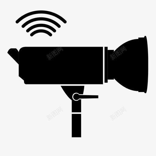 摄影棚闪光灯摄影器材图标svg_新图网 https://ixintu.com 摄影器材 摄影棚闪光灯
