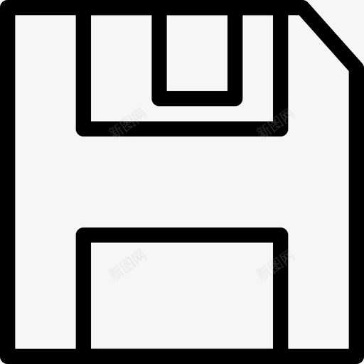 软盘硬件主题插图图标svg_新图网 https://ixintu.com 保存 存储 形状 技术 插图 机械 标志 硬件主题 线图标 软盘